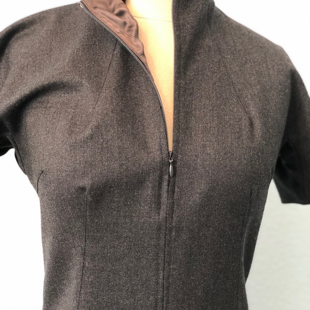 Gray Wool Dress